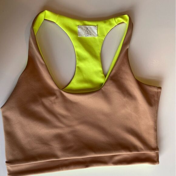 Tribe Kelley Nude/Neon Reversible Sports Bra Size Small - Picture 1 of 6